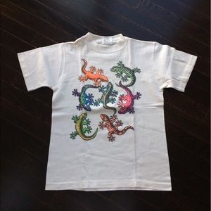 100% Cotton Colorful Gecko Tee Shirt